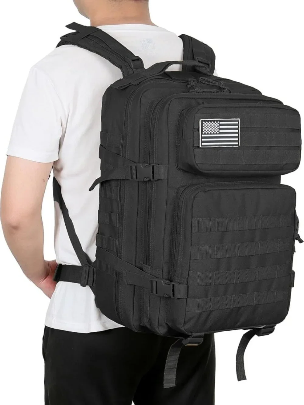 45L Military Tactical Backpack - Molle Assault Pack for Hiking & Bug Out Gear